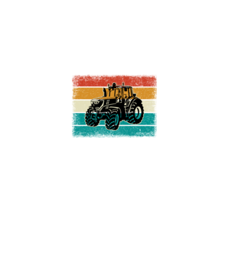 Traktor minta fekete pólón