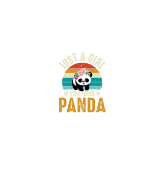 Csak egy lány, aki szereti a pandát minta szürke pólón