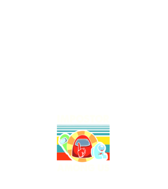 Impostor Among Us minta sötétkék pólón