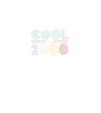 Cool since 2000 minta fekete pólón