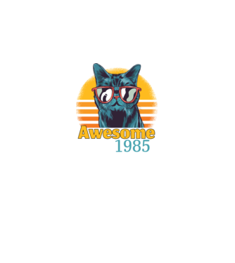 Awesome since 1985 minta fekete pólón