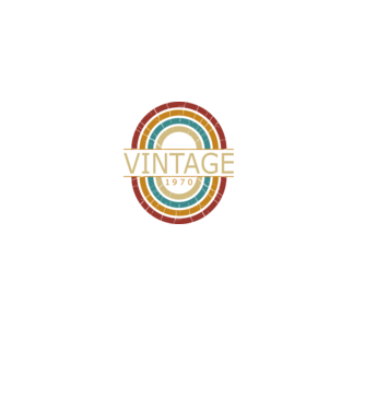 Vintage 1970 minta fekete pólón