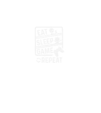 Eat sleep game minta fekete pólón