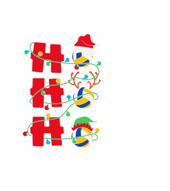Ho ho ho röplabda  minta fekete pólón