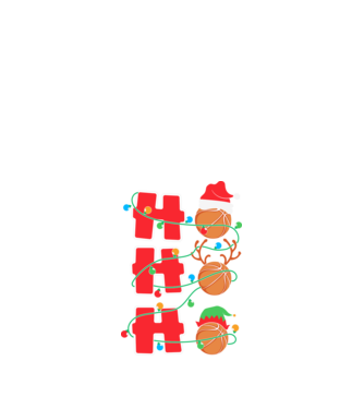 Ho ho ho kosaras minta fekete pólón