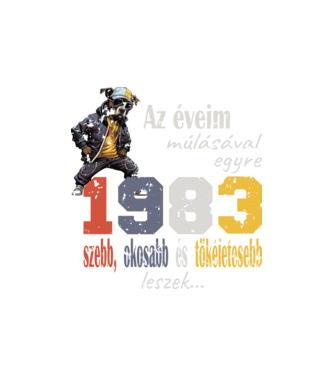 1983 minta homokszín pólón