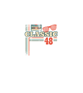 Classic 48 minta fekete pólón