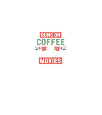 Mom Coffee Christmas minta fekete pólón