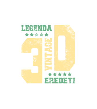 Vintage 30 minta fehér pólón