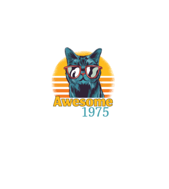 Awesome since 1975 minta fekete pólón