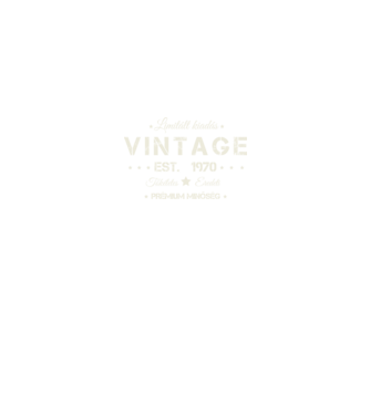 Vintage 1970 minta fekete pólón
