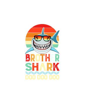 Brother shark  minta fehér pólón