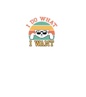 I do what I want minta fekete pólón