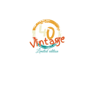 Vintage 40 minta fekete pólón