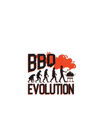 Barbacue Evolution minta fehér pólón