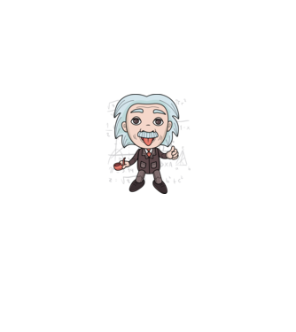 Einstein Toy minta fekete pólón
