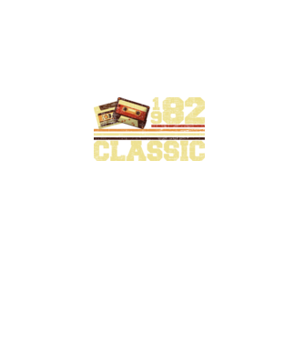 Classic 1982 minta fekete pólón