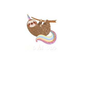 Slothicorn minta fekete pólón