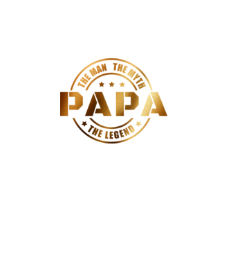 PAPA a férfi, a mítosz, a legenda minta türkiz pólón