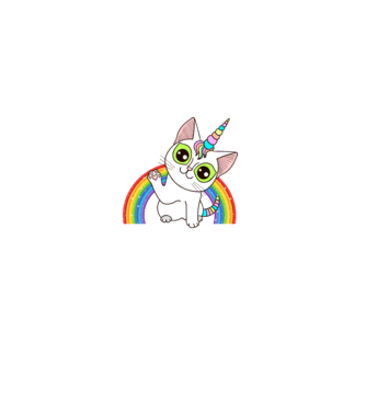 Caticorn minta fekete pólón