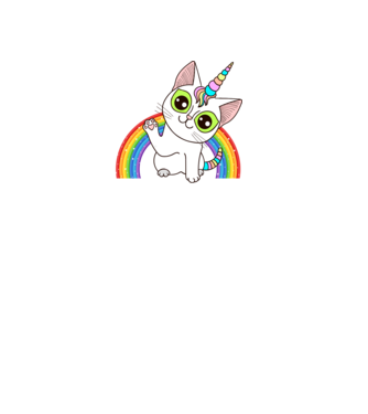 Caticorn minta fekete pólón