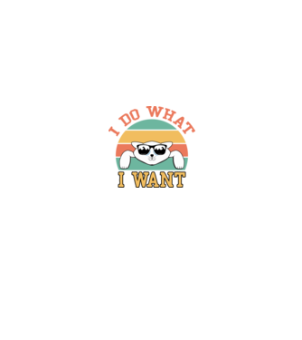 I do what I want minta fekete pólón