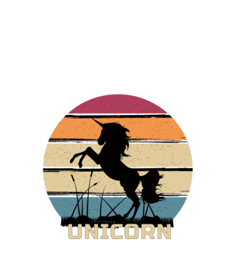 Unikornis  minta fekete pólón