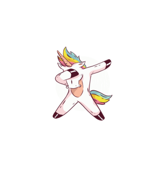 Unicorn minta világos rózsaszín pólón