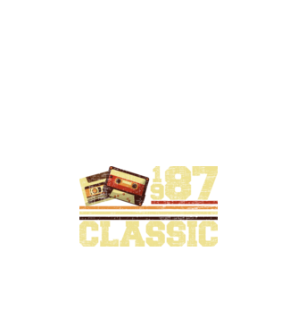 Classic 1987 minta fekete pólón