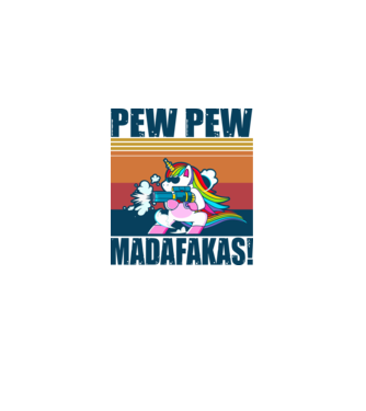 Unicorn Madafakas minta fehér pólón