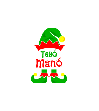 Tesó manó minta fehér pólón