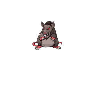 Angry Rat minta fehér pólón
