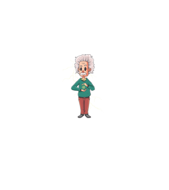 ALBERT EINSTEIN minta narancssárga pólón