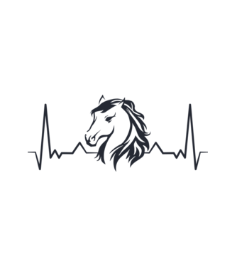 Horse Heartbeat minta fehér pólón