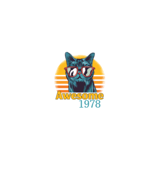 Awesome since 1978 minta fekete pólón