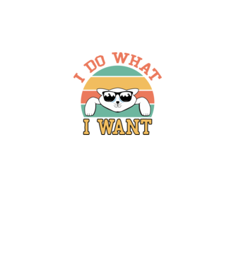 I do what I want minta fekete pólón