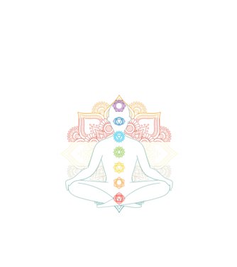 Meditáció  minta fekete pólón