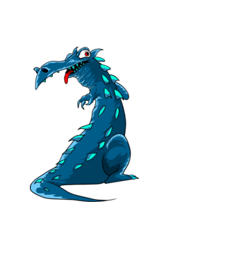 Monster minta világoskék pólón