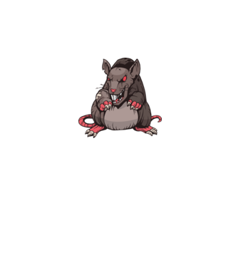 Angry Rat minta fehér pólón