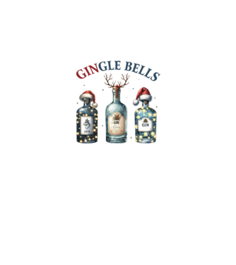 Gingle Bells minta fehér pólón