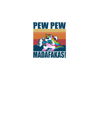 Unicorn Madafakas minta fehér pólón