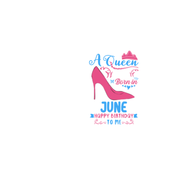 A queen was born in June happy birthday to me-01 minta neonsárga pólón