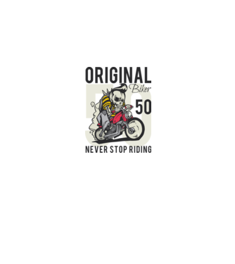 Original biker 50 minta szürke pólón