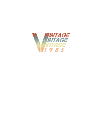 Vintage 1985 minta fekete pólón