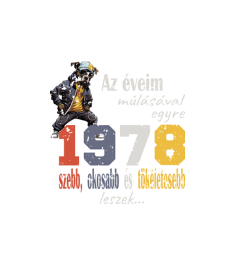 1978 minta homokszín pólón