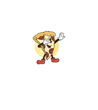 Dabbing pizza  minta piros pólón