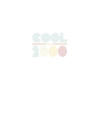 Cool since 2000 minta fekete pólón