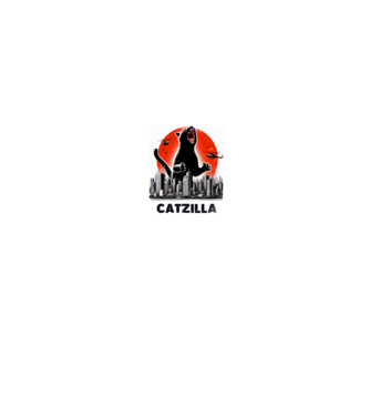 Catzilla minta fekete pólón