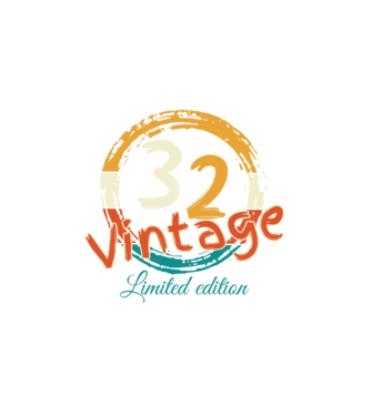 Vintage 32 minta fehér pólón
