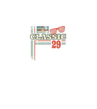 Classic 29 minta fekete pólón
